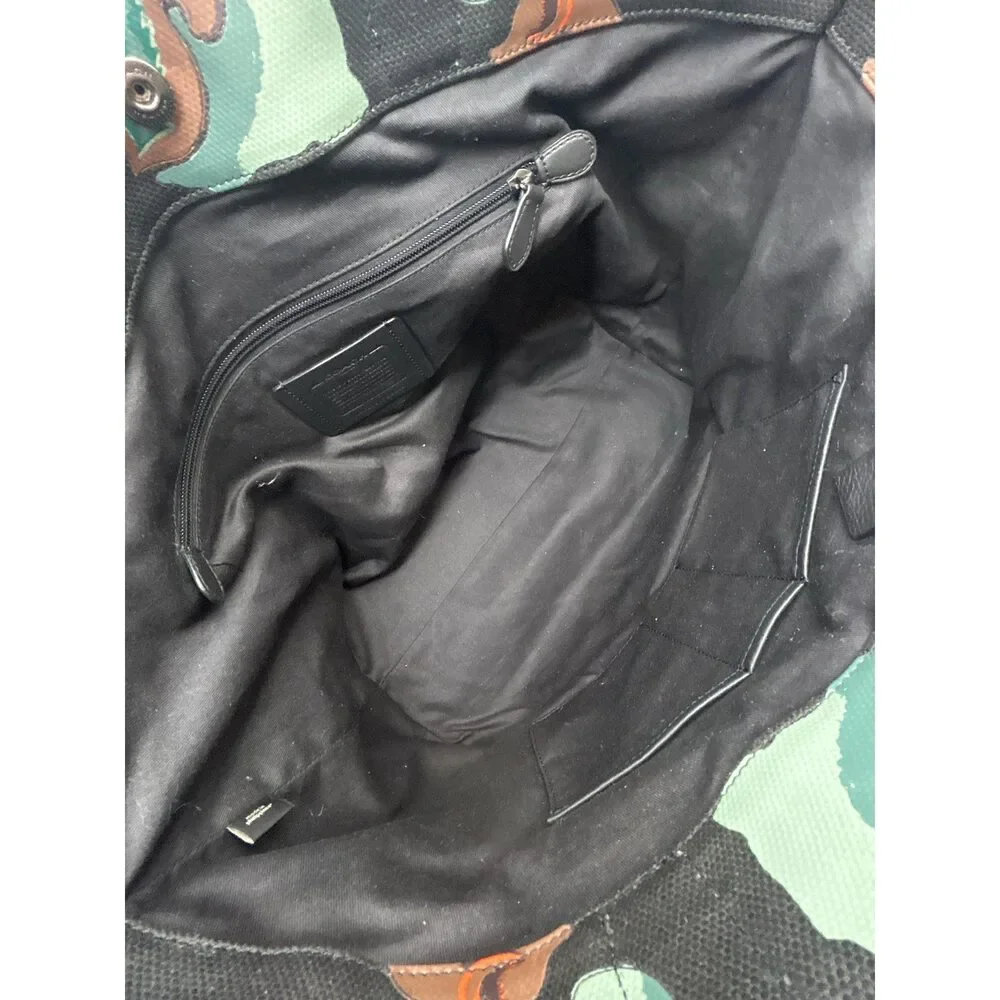 Coach Black Print Women Tote